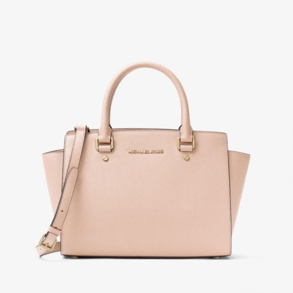 Michael Kors Medium Selma Messenger Blossom PInk